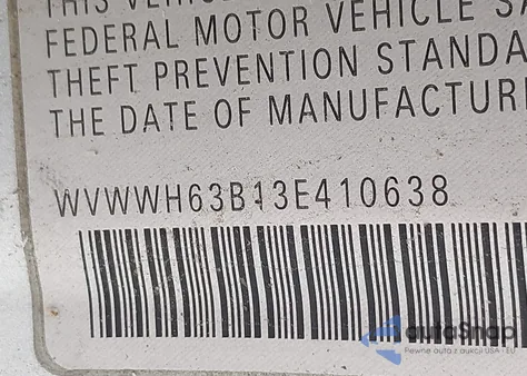 2003 Volkswagen Passat Glx from USA, damaged, VIN WVWWH63B13E410638